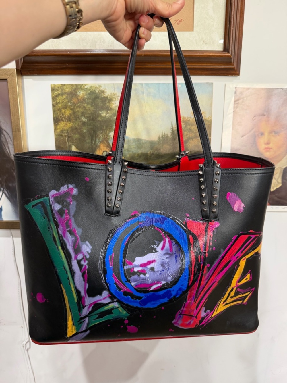 Christian Louboutin Cabarock leather tote